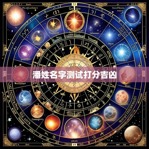 潘姓名字测试打分吉凶
