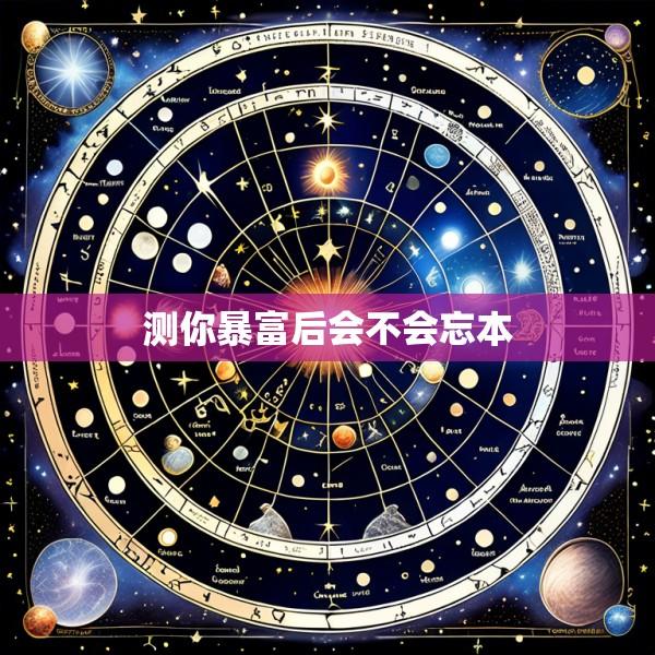 测你暴富后会不会忘本