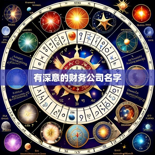 有深意的财务公司名字