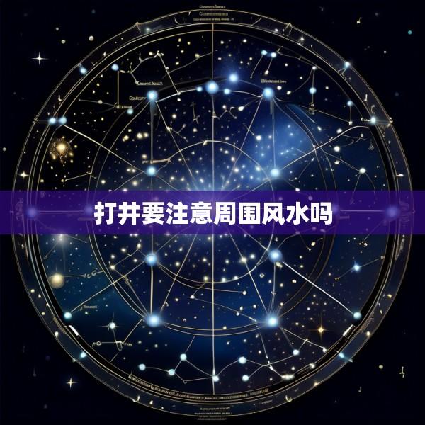 打井要注意周围风水吗