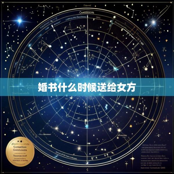 婚书什么时候送给女方