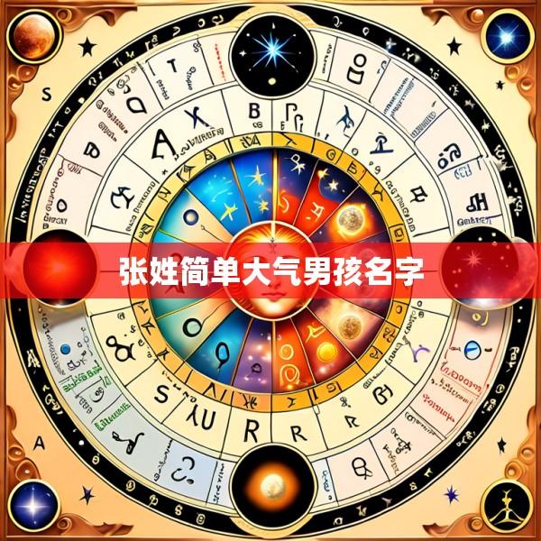 张姓简单大气男孩名字
