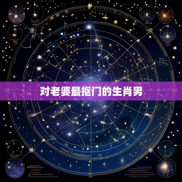 对老婆最抠门的生肖男