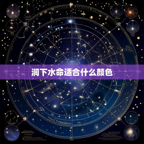 涧下水命适合什么颜色