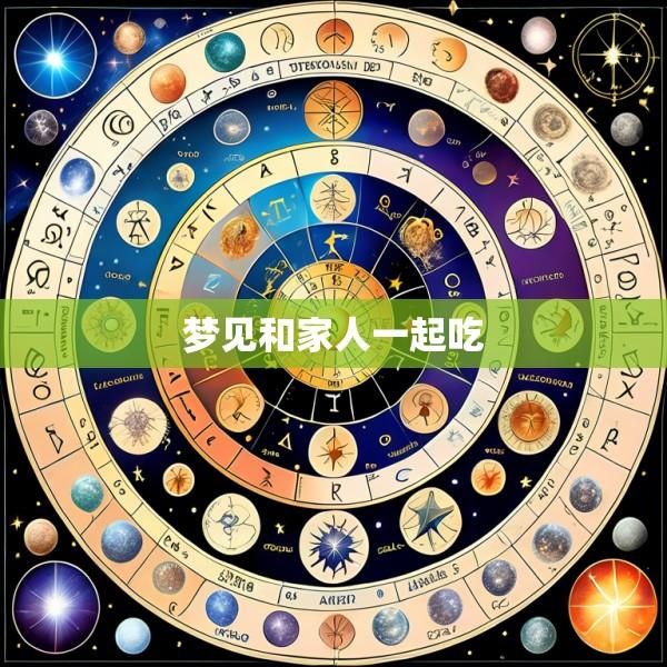 梦见和家人一起吃