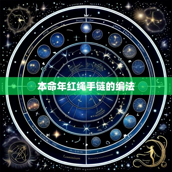 本命年红绳手链的编法