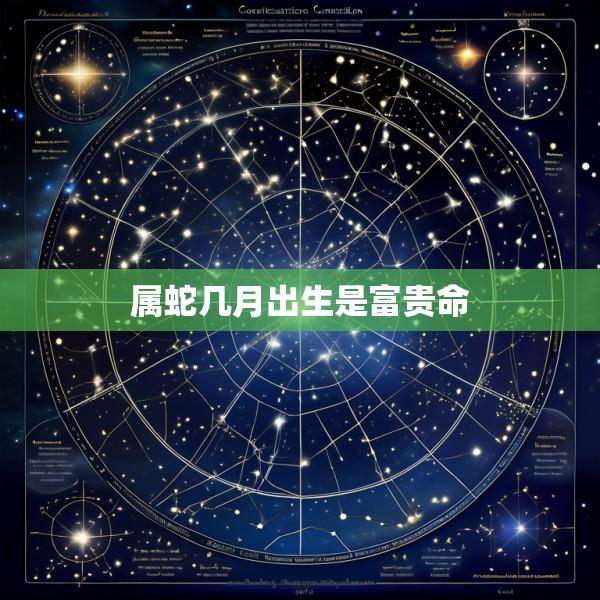 属蛇几月出生是富贵命