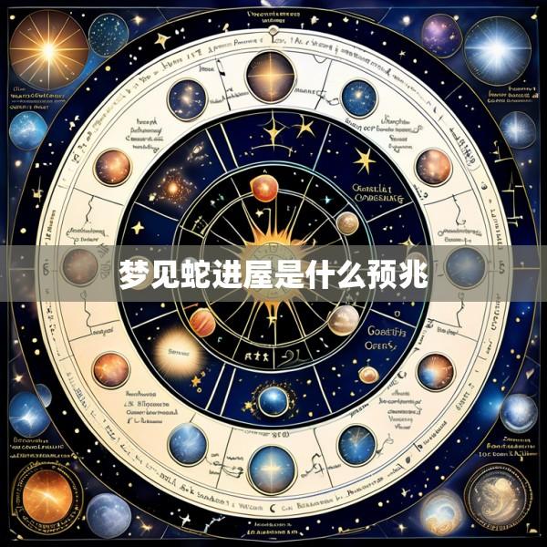 梦见蛇进屋是什么预兆