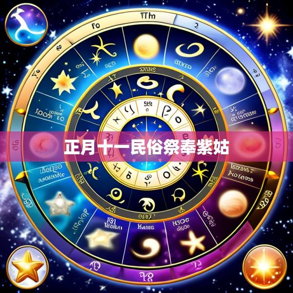 正月十一民俗祭奉紫姑