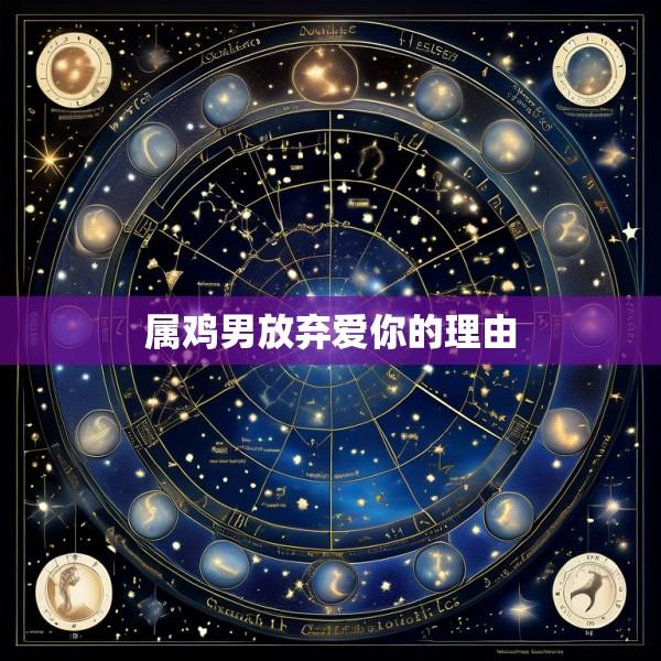 属鸡男放弃爱你的理由