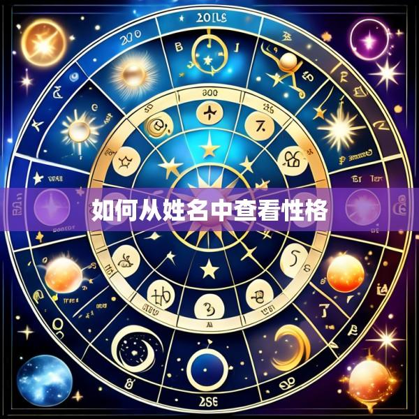 如何从姓名中查看性格