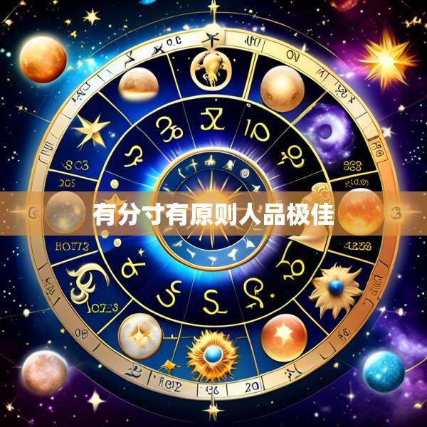 有分寸有原则人品极佳