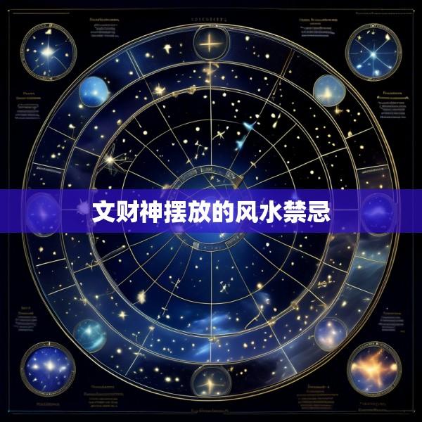 文财神摆放的风水禁忌