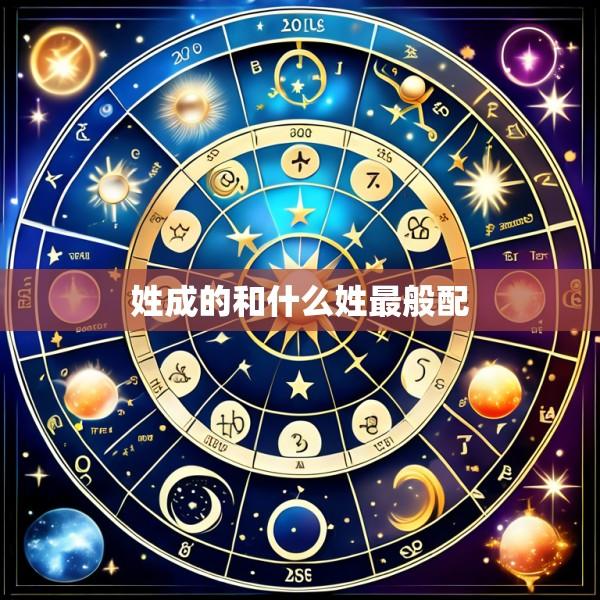姓成的和什么姓最般配