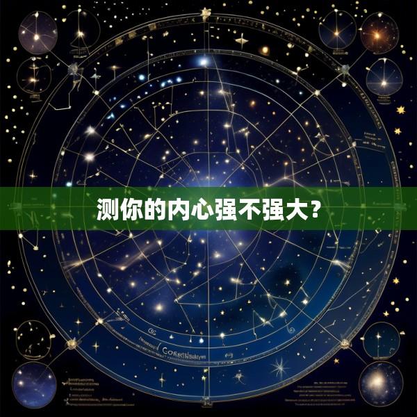 测你的内心强不强大？