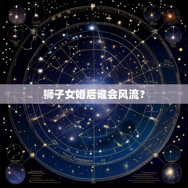 狮子女婚后谁会风流？