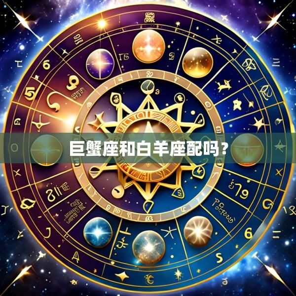 巨蟹座和白羊座配吗？