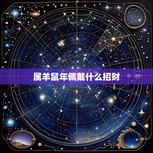 属羊鼠年佩戴什么招财