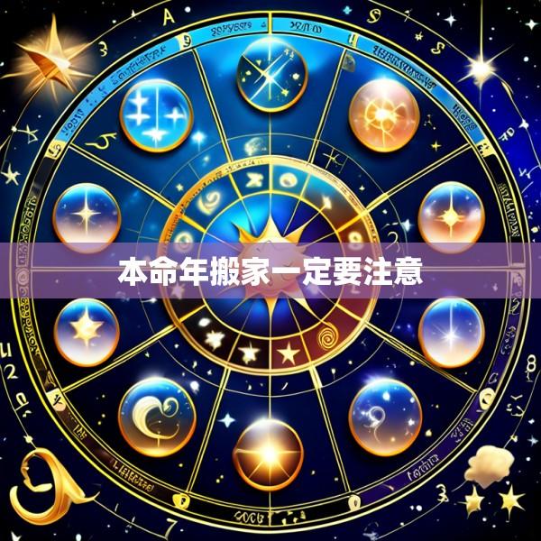 本命年搬家一定要注意