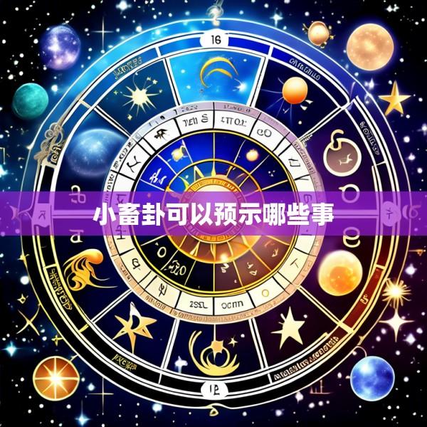 小畜卦可以预示哪些事