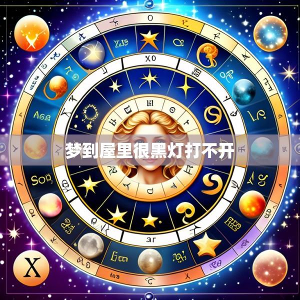 梦到屋里很黑灯打不开