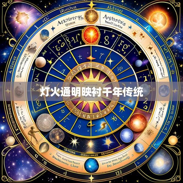 灯火通明映衬千年传统