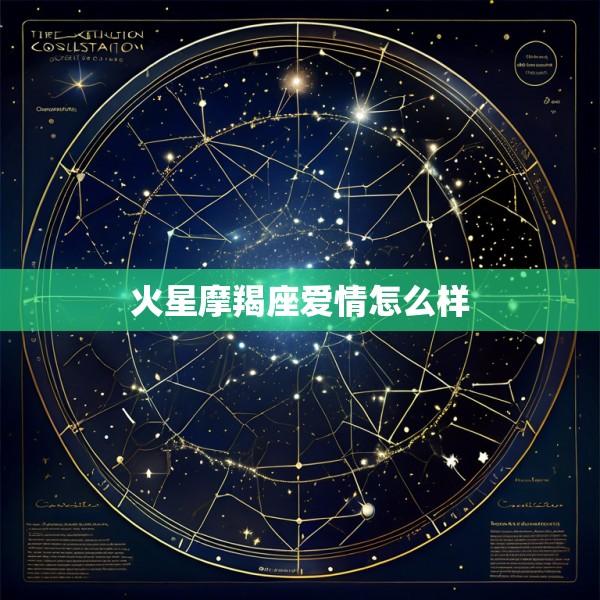火星摩羯座爱情怎么样