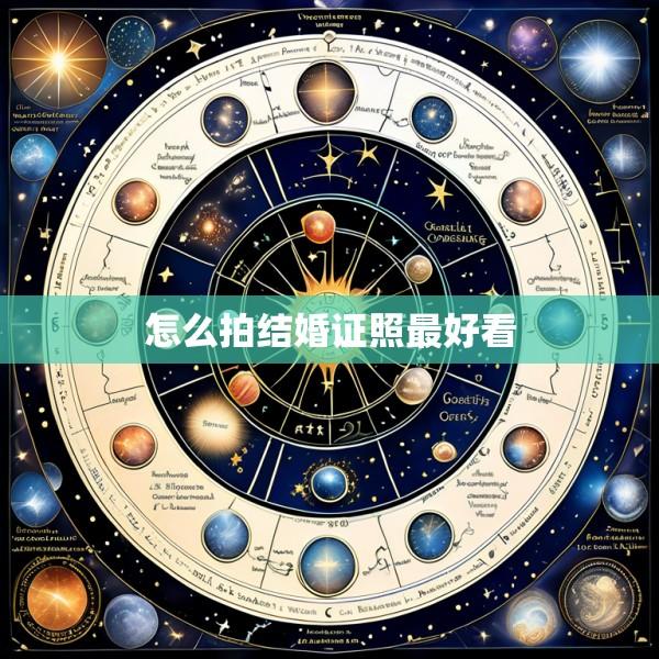 怎么拍结婚证照最好看