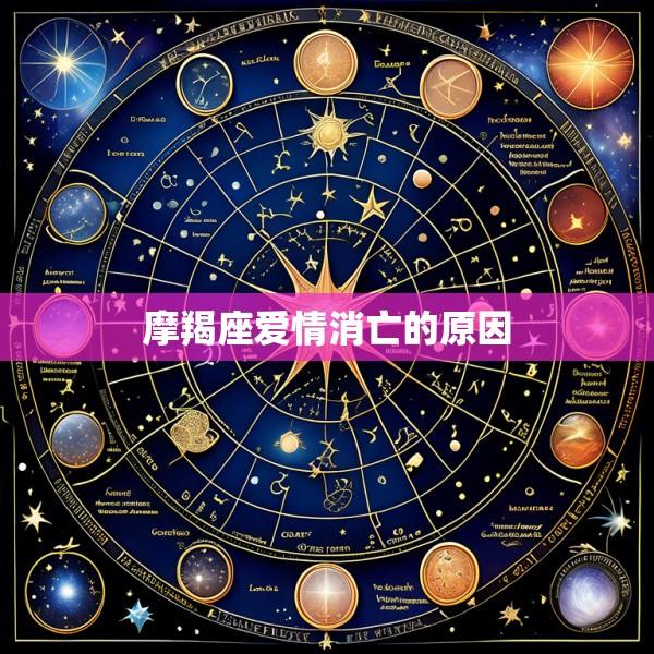 摩羯座爱情消亡的原因