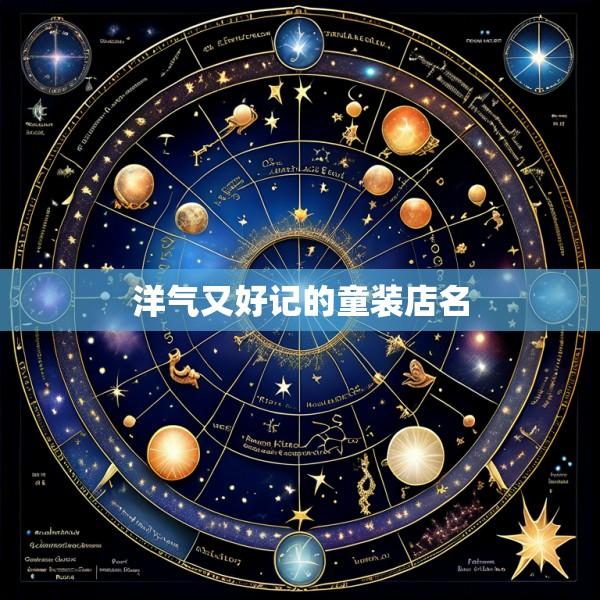 洋气又好记的童装店名