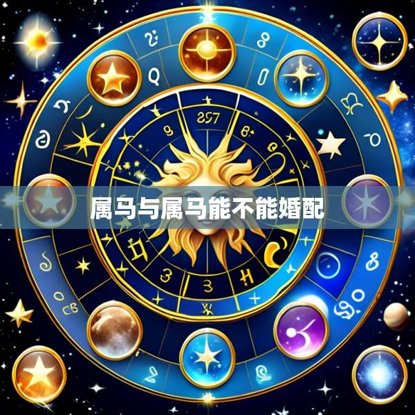 属马与属马能不能婚配