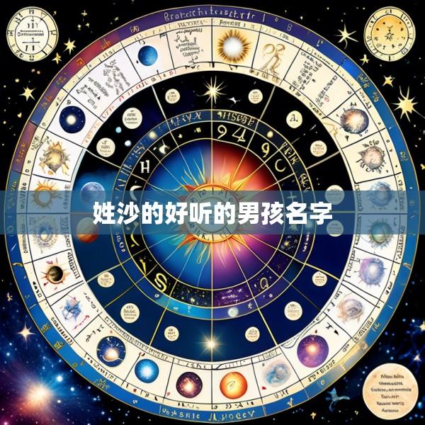 姓沙的好听的男孩名字