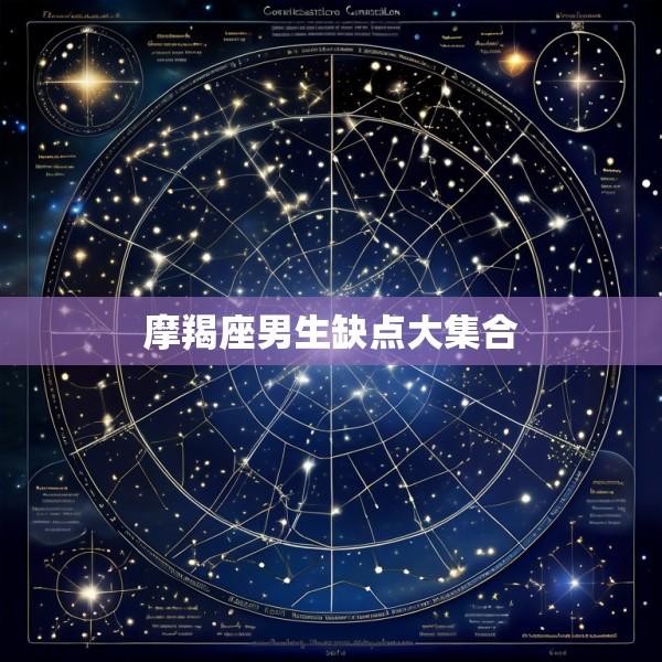 摩羯座男生缺点大集合