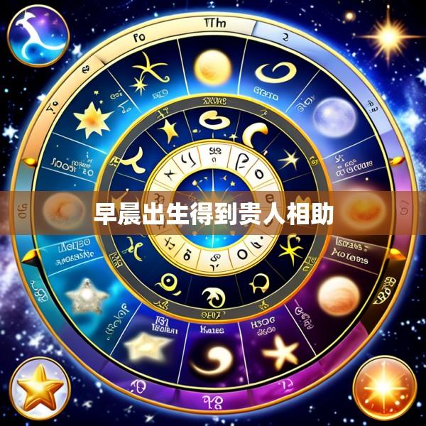 早晨出生得到贵人相助