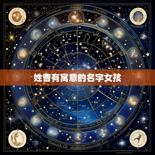 姓曹有寓意的名字女孩