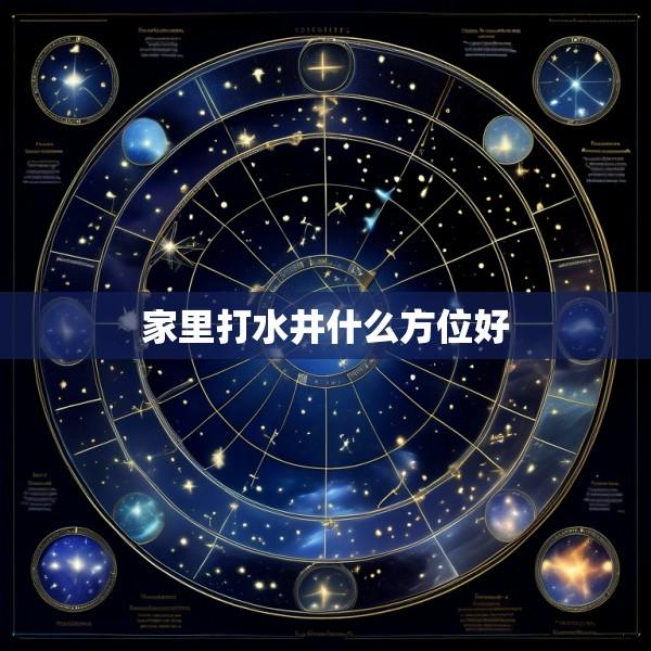 家里打水井什么方位好