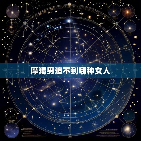 摩羯男追不到哪种女人
