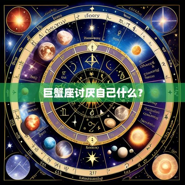 巨蟹座讨厌自己什么？