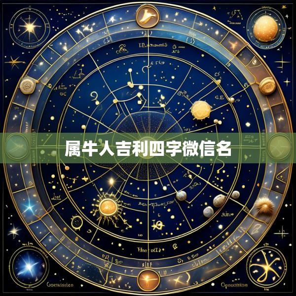 属牛人吉利四字微信名