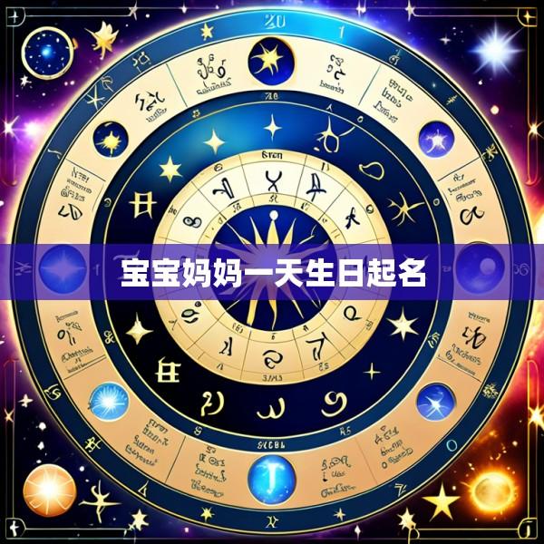 宝宝妈妈一天生日起名