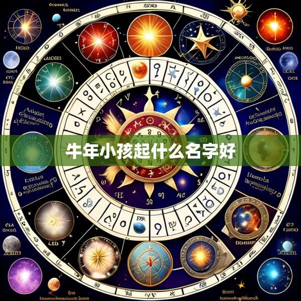 牛年小孩起什么名字好