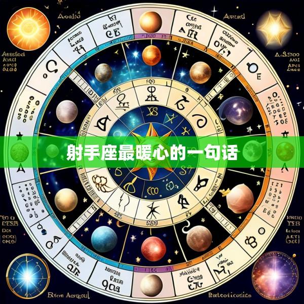 射手座最暖心的一句话