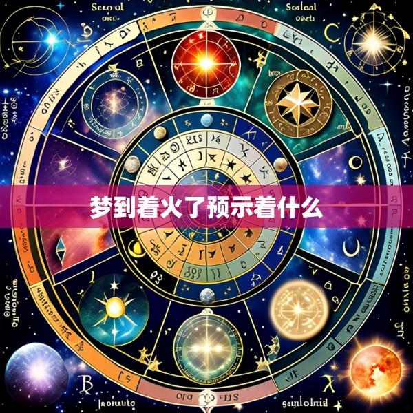 梦到着火了预示着什么
