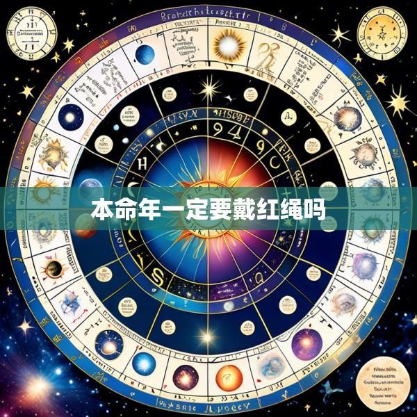 本命年一定要戴红绳吗