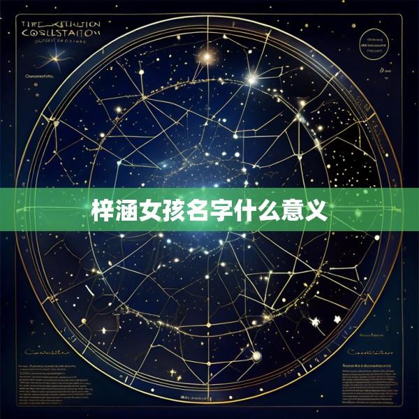 梓涵女孩名字什么意义