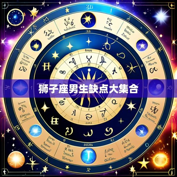 狮子座男生缺点大集合