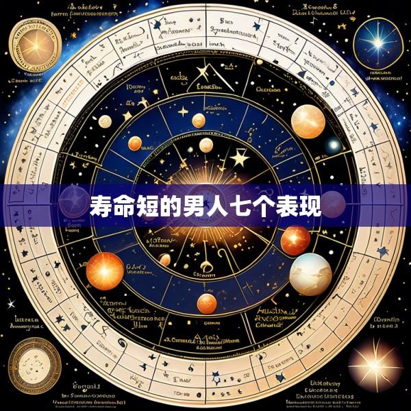 寿命短的男人七个表现