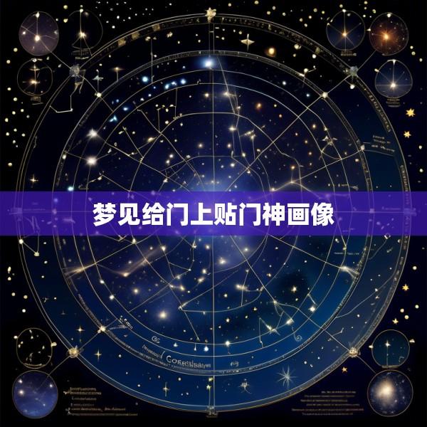 梦见给门上贴门神画像