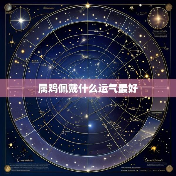 属鸡佩戴什么运气最好