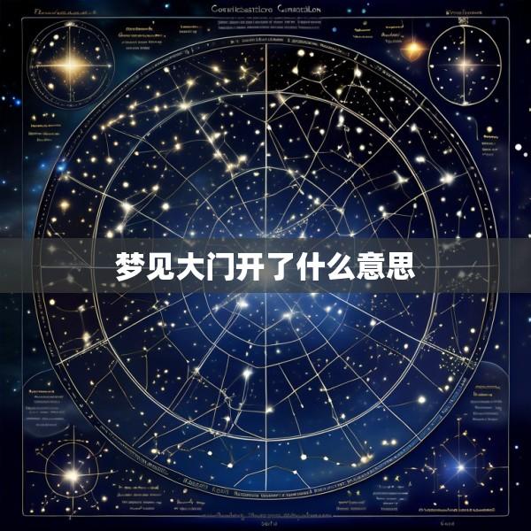 梦见大门开了什么意思